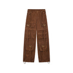 Zip-off cargo corduroy pants