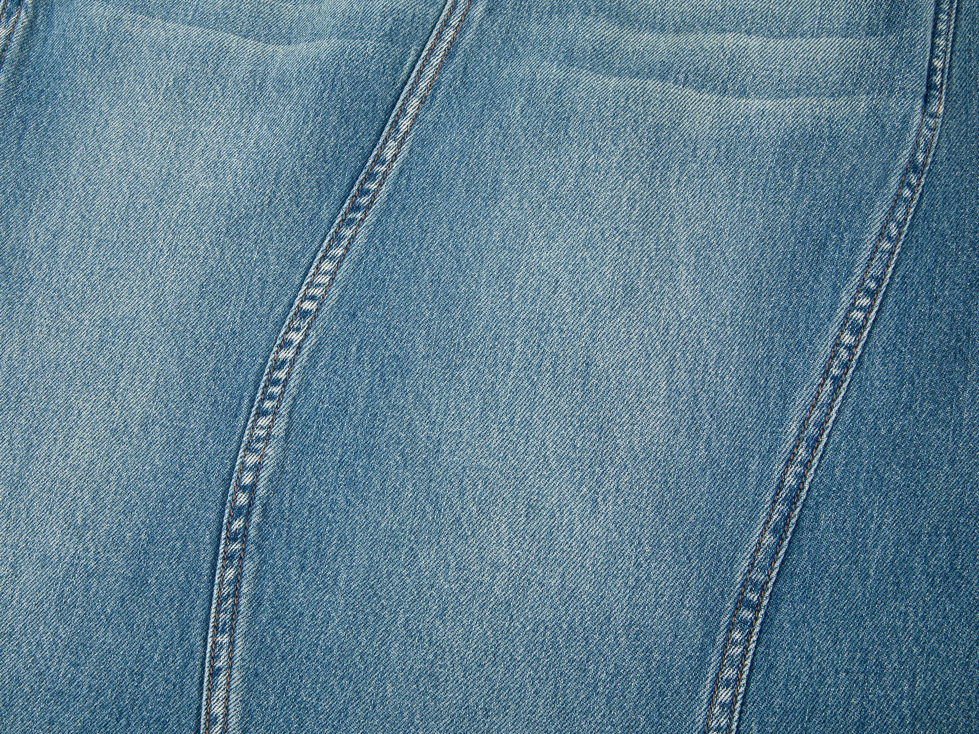 Twisted denim mermaid skirt