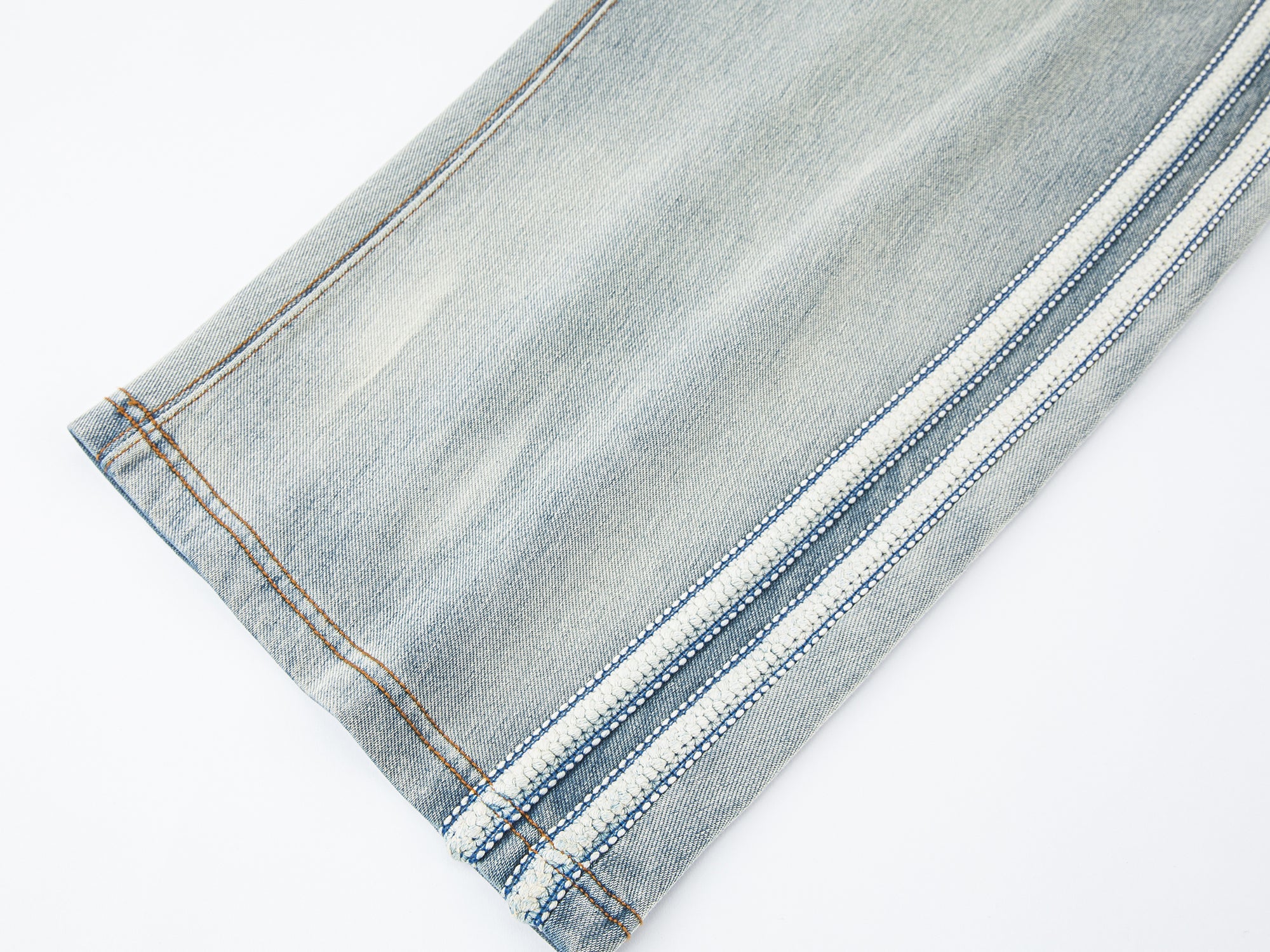 Knit denim joggers