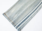 Knit denim joggers