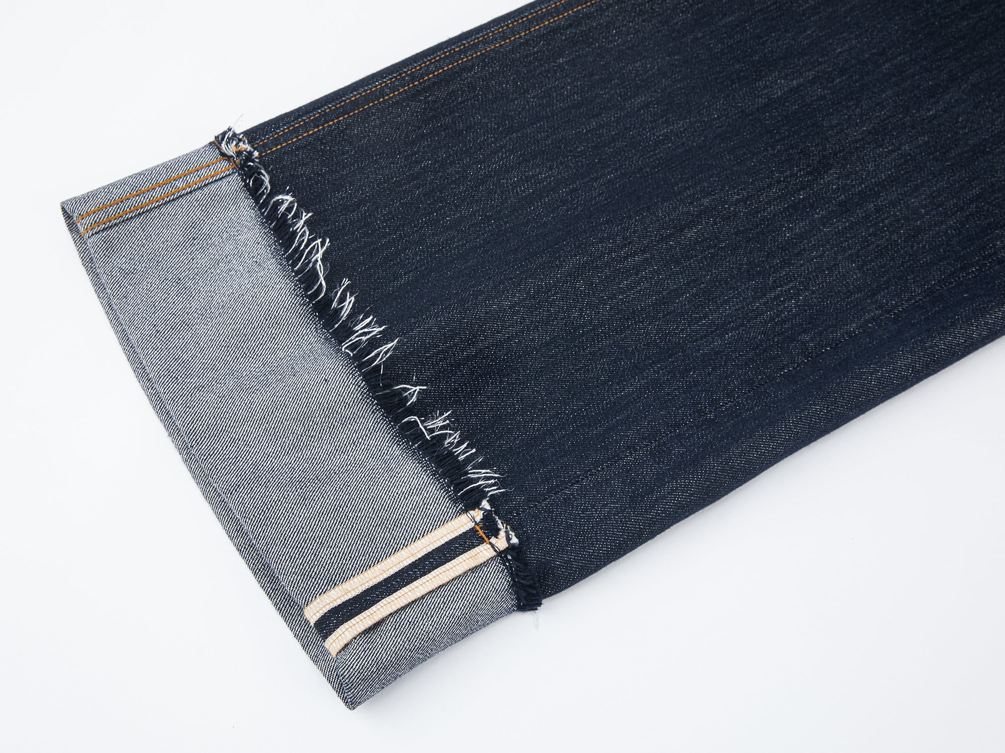 Metallic-threaded denim