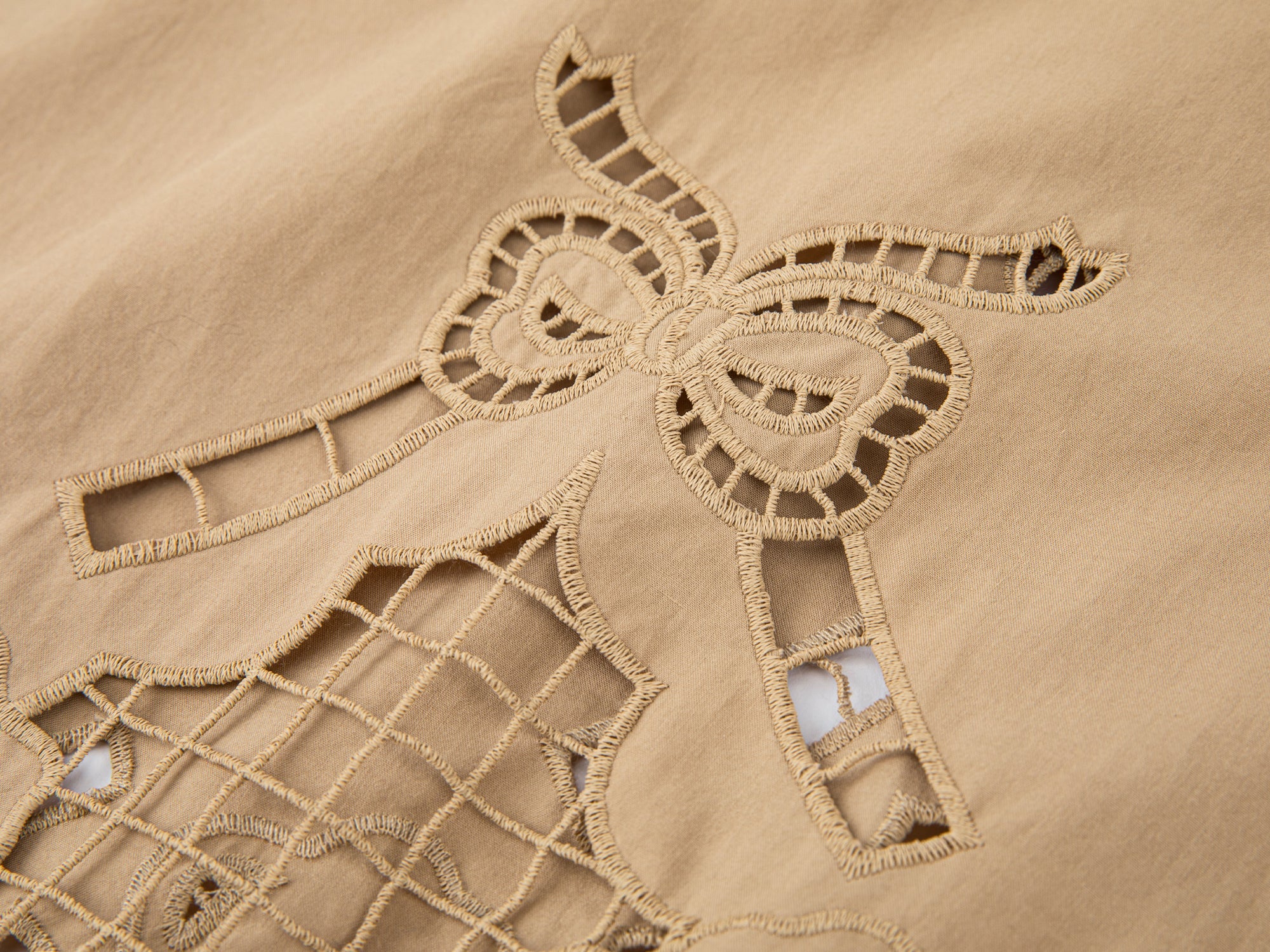 Embroidered skirt with angel bear motif