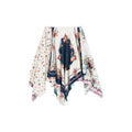Patchwork scarf skirt