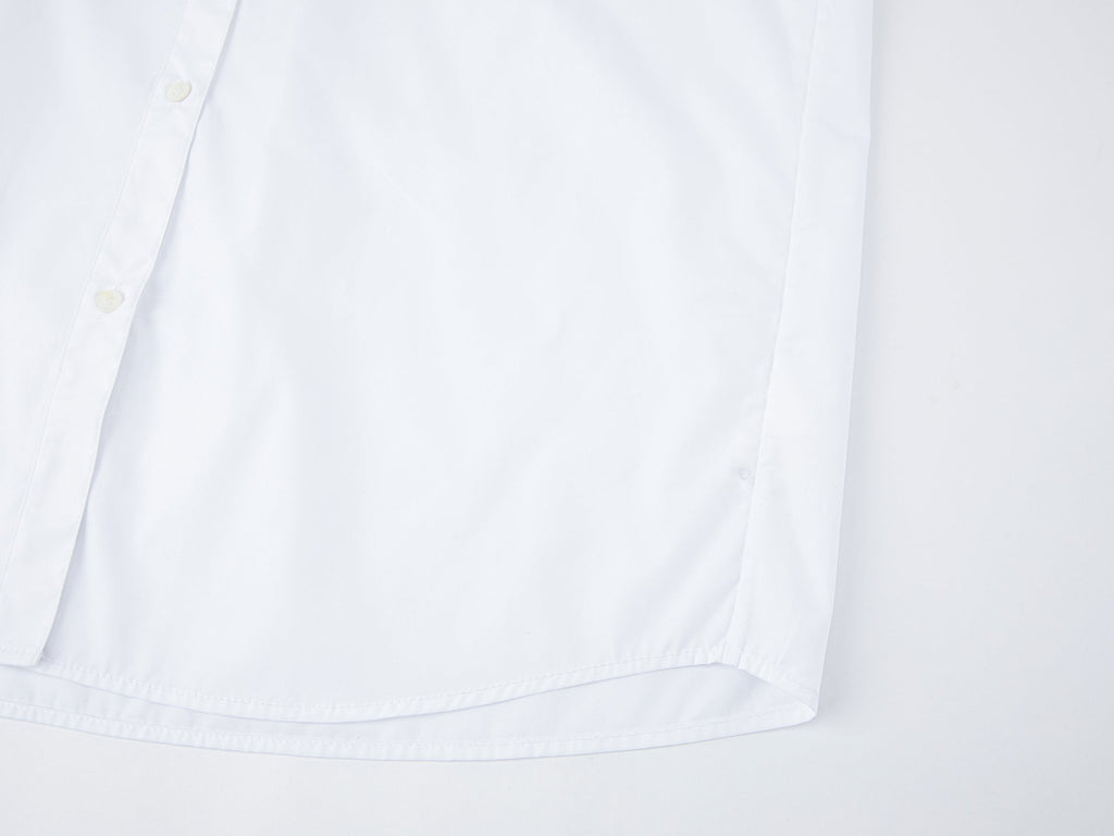 Eyelet embroidery sailor collar shirt