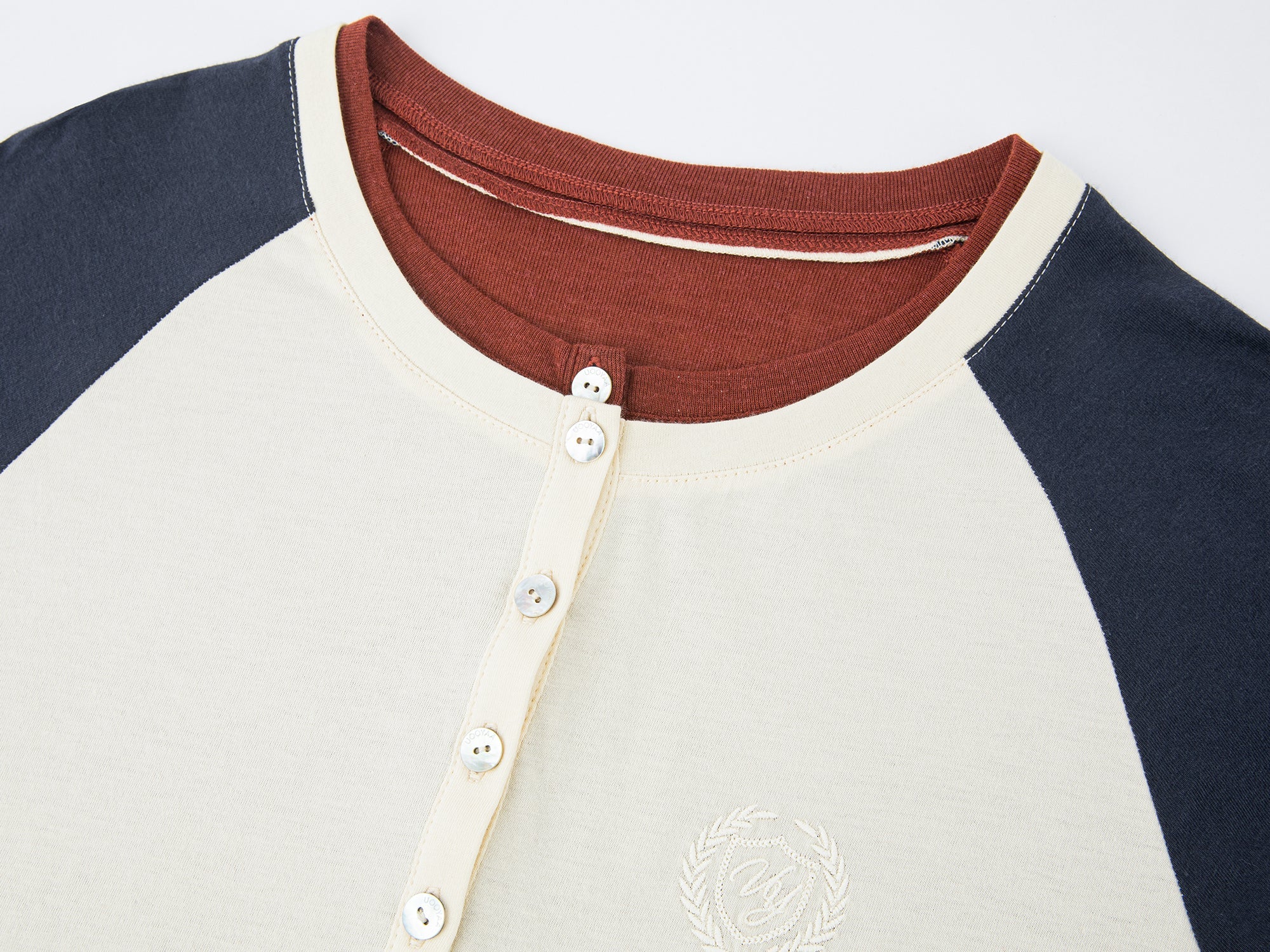 Two-in-one henley tee