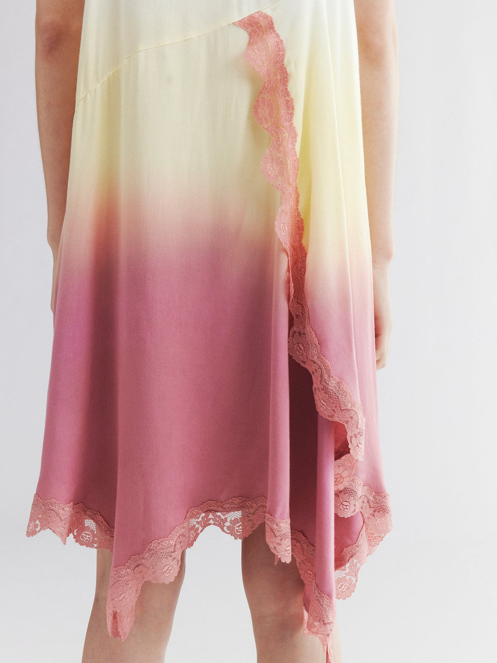 Dip-dye layered t-shirt dress