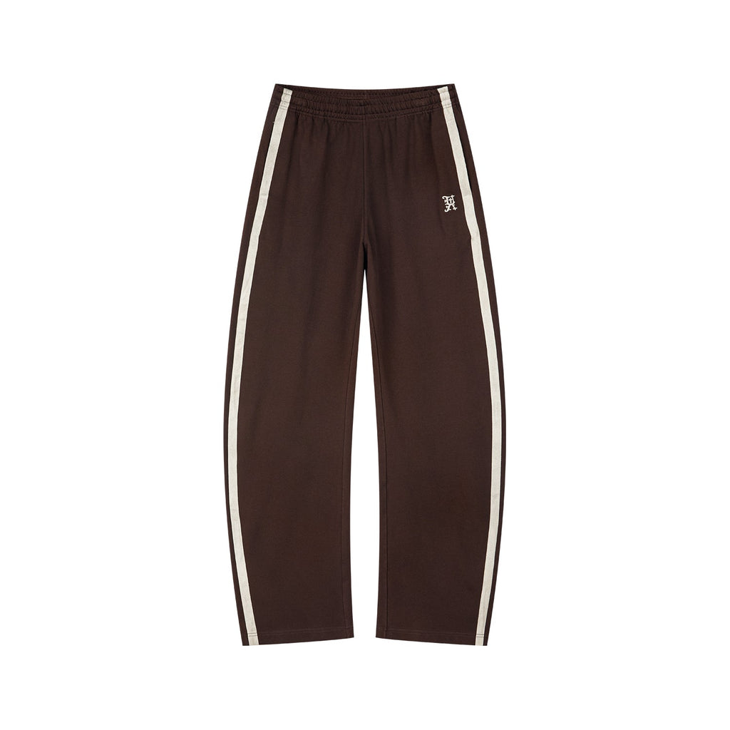 Retro curved sweatpants