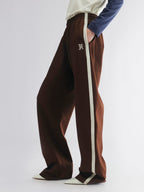 Retro curved sweatpants