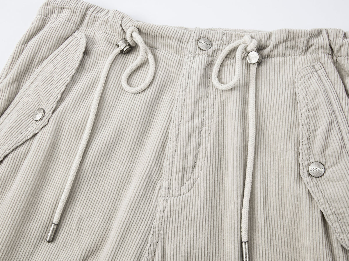 Corduroy parachute pants
