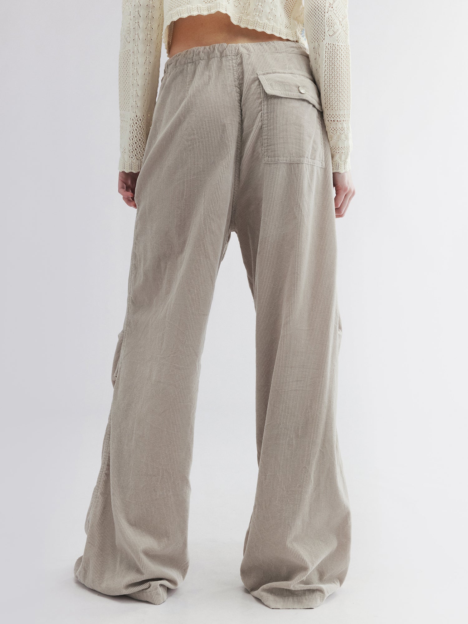 Corduroy parachute pants