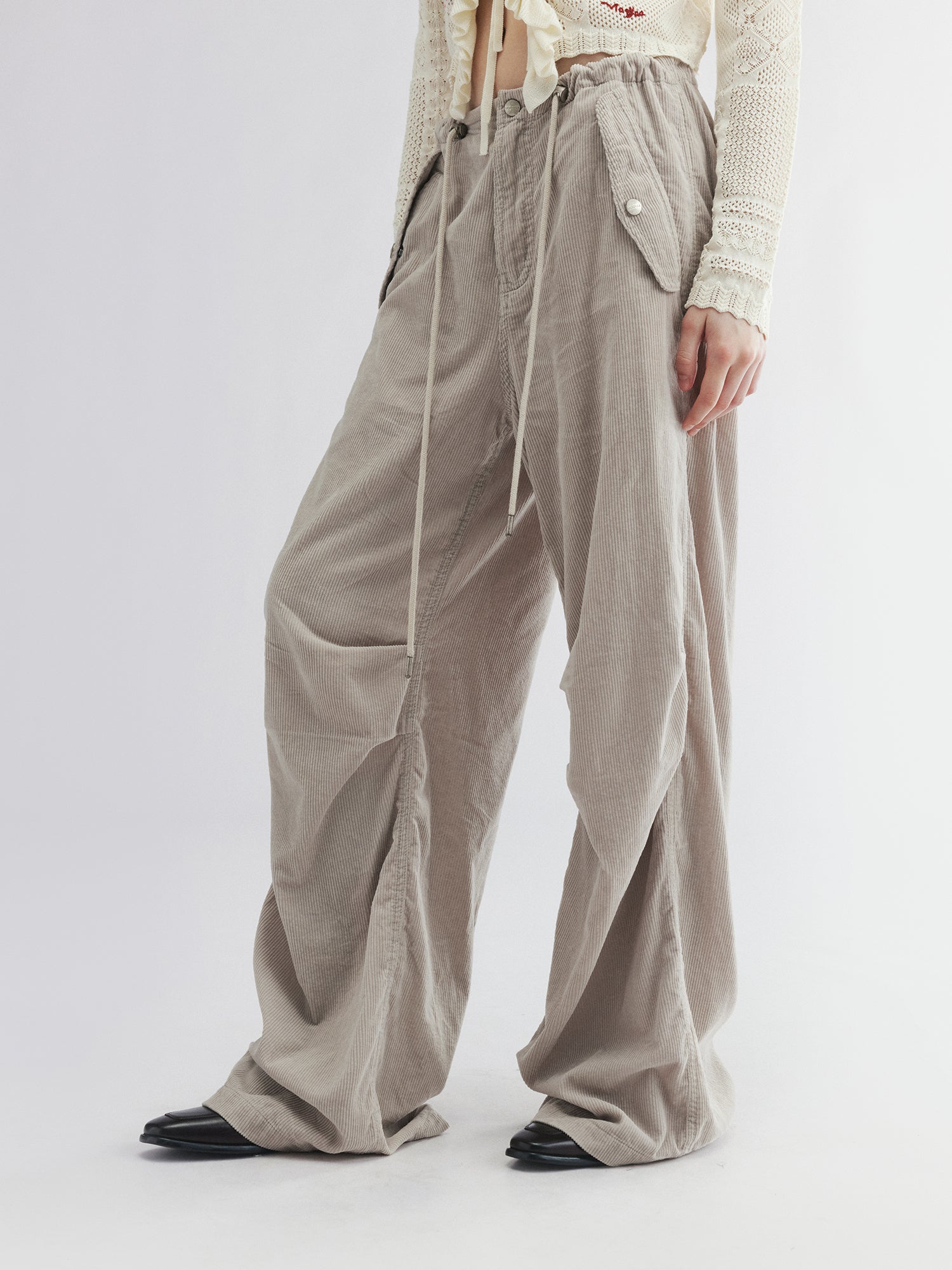 Corduroy parachute pants
