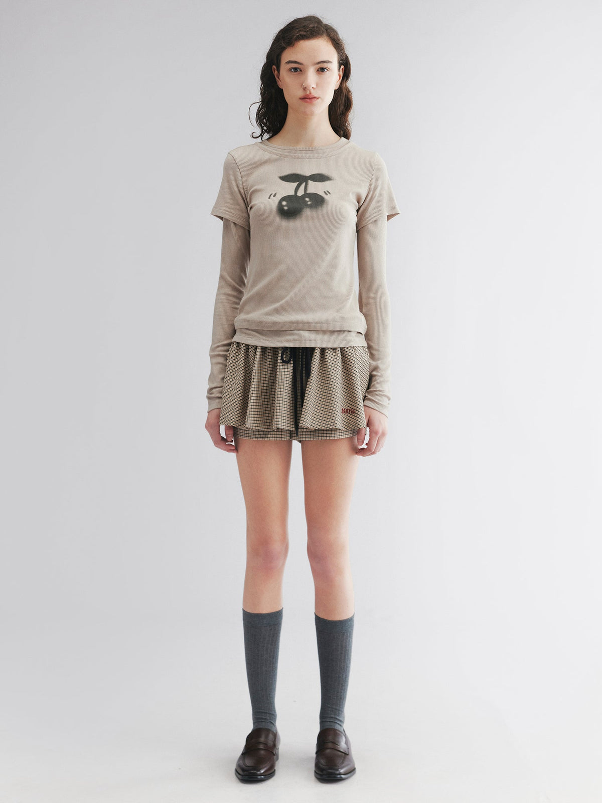 Wool skort