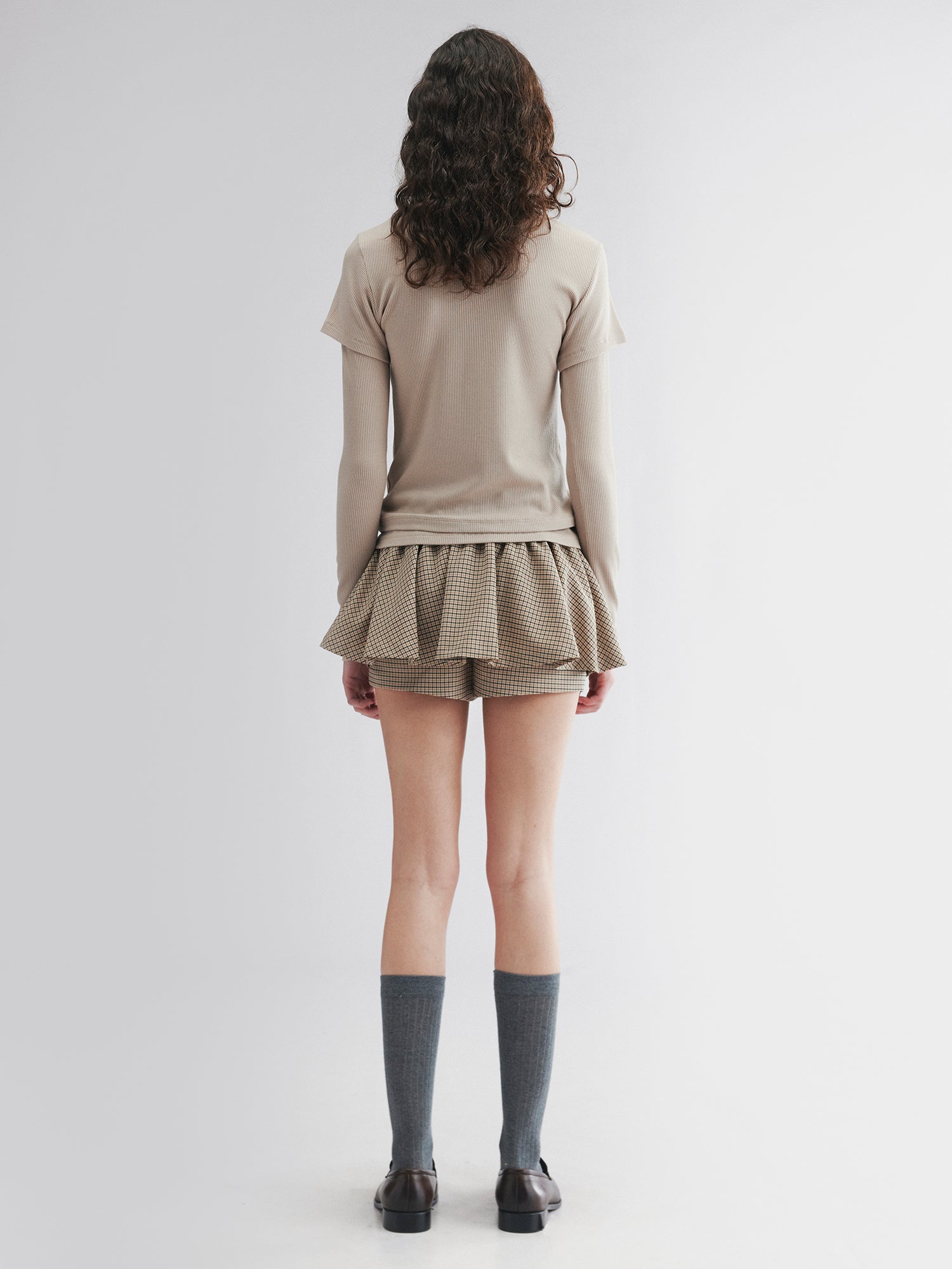 Wool skort