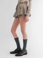 Wool skort