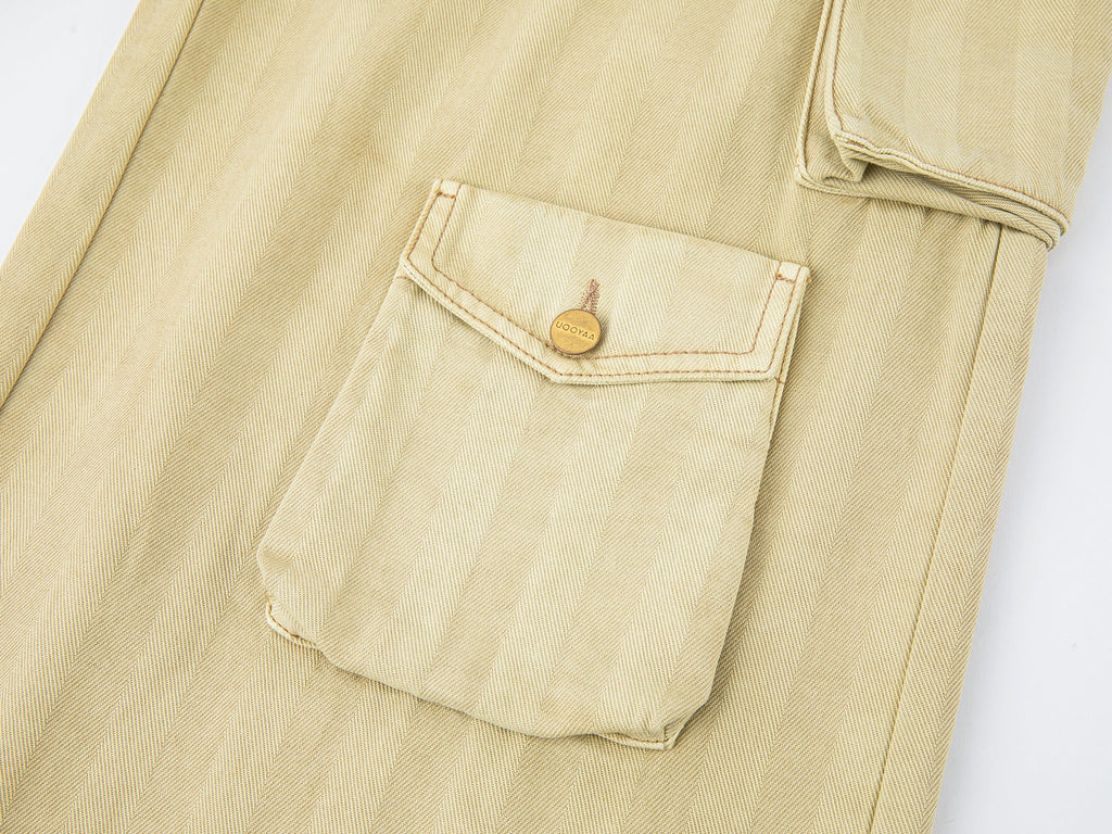 Gradient cargo pants with multiple pockets