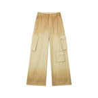 Gradient cargo pants with multiple pockets