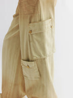 Gradient cargo pants with multiple pockets