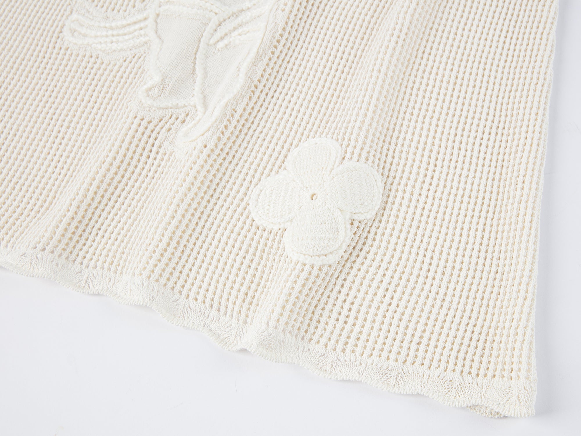 Knit vest with love and angel print