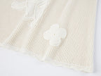 Knit vest with love and angel print