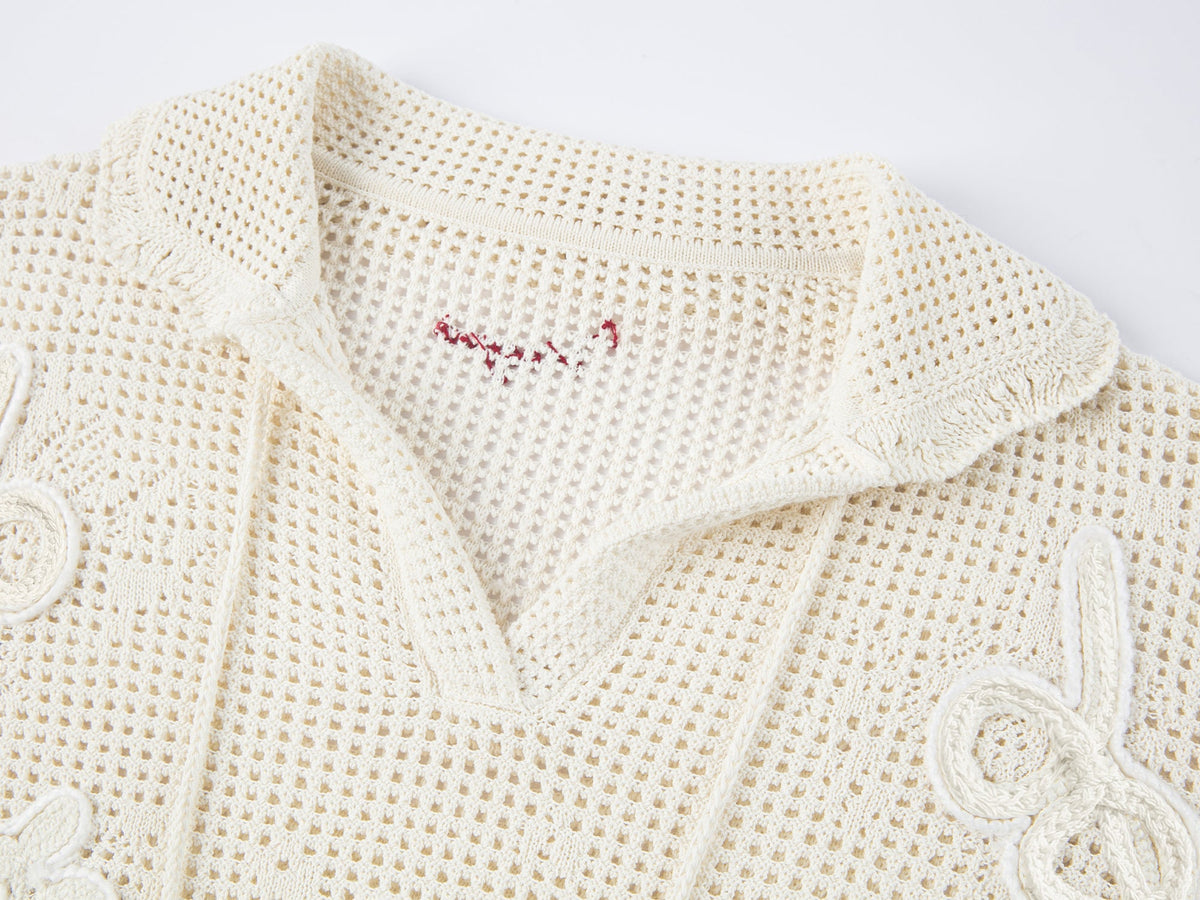 Pullover knit with love and angel print