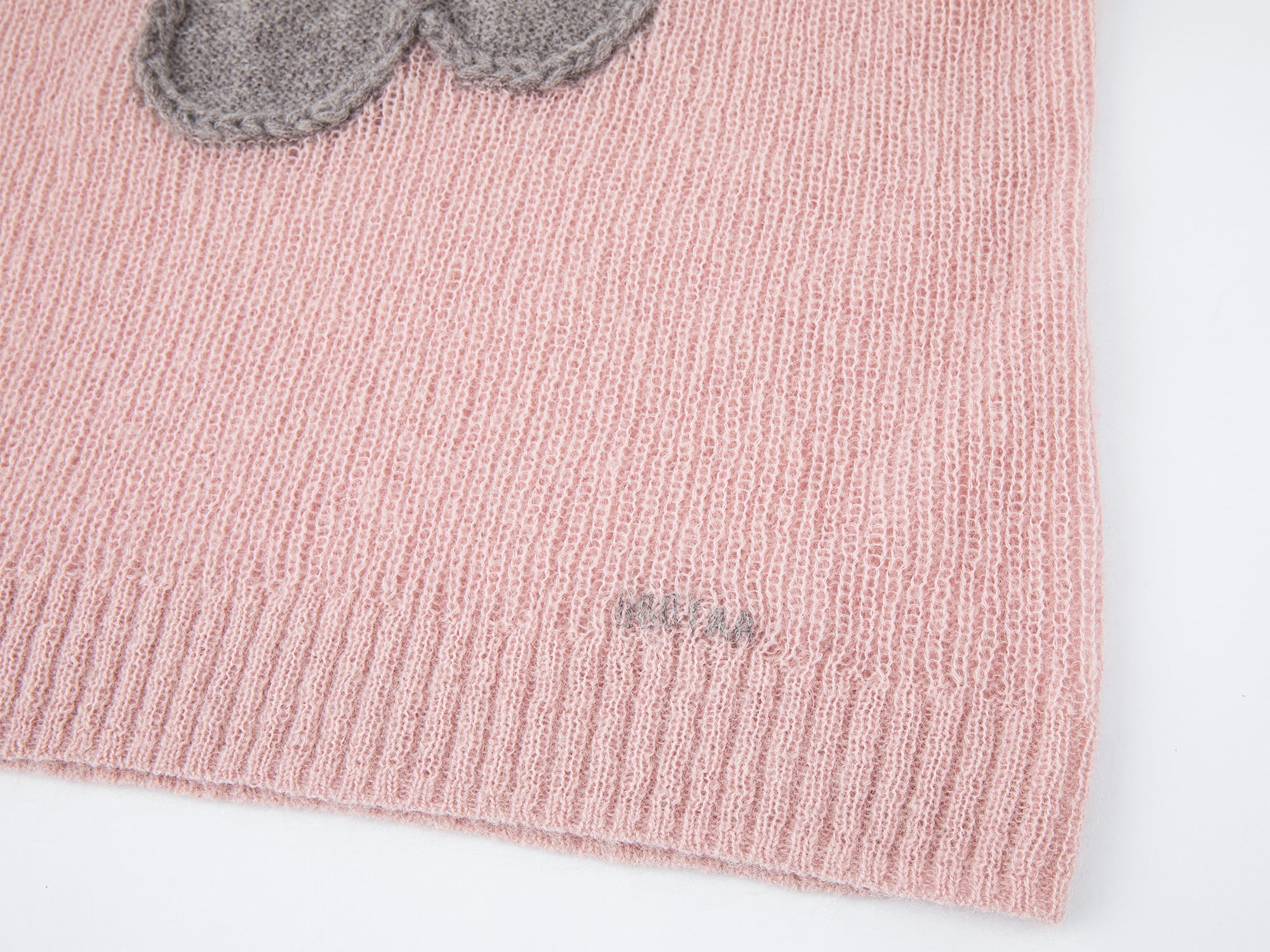 Hooded pullover knit with cherry print