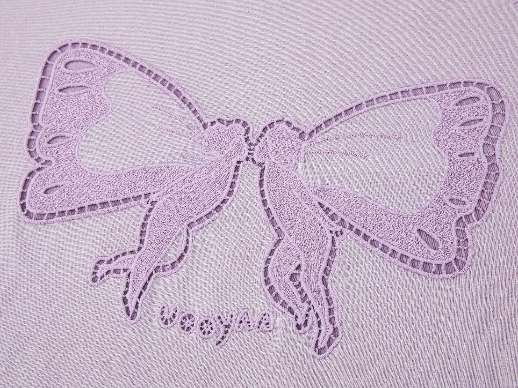 Long sleeve layered tee with love and angel print