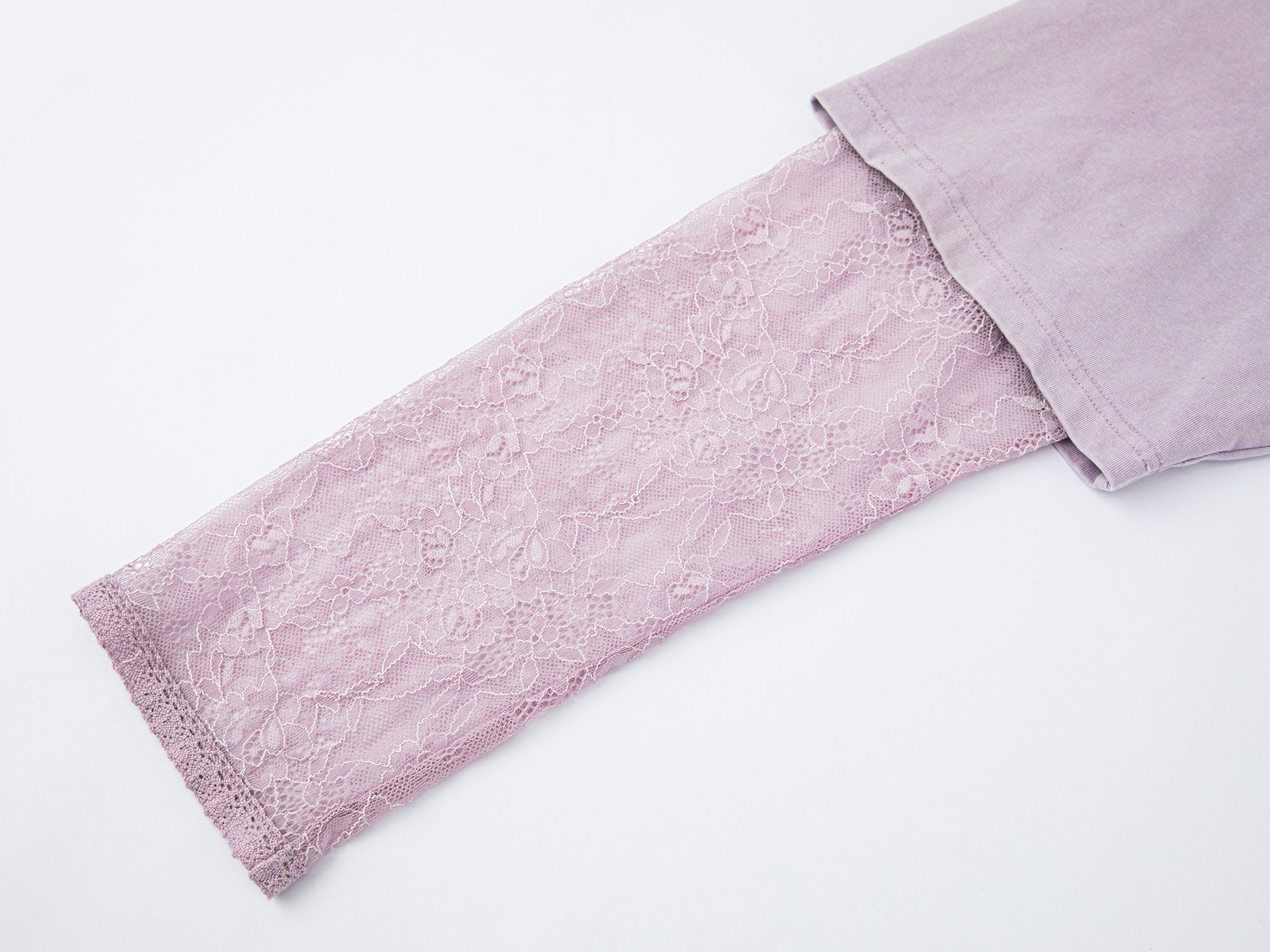 Long sleeve layered tee with love and angel print