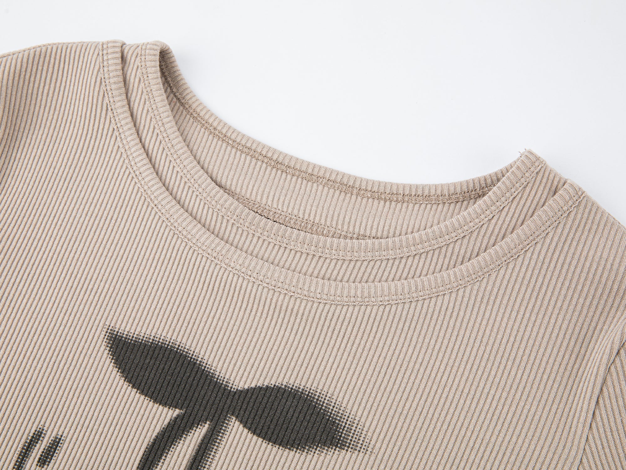 Layered tee with cherry print