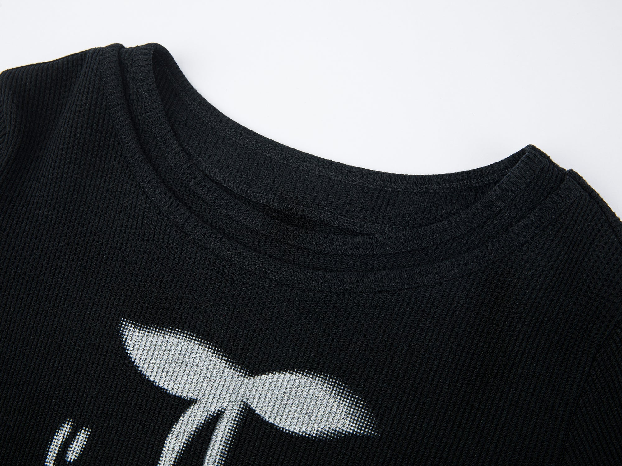 Layered tee with cherry print