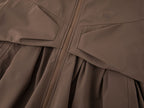 Classic outdoor functional jacket with bow detail