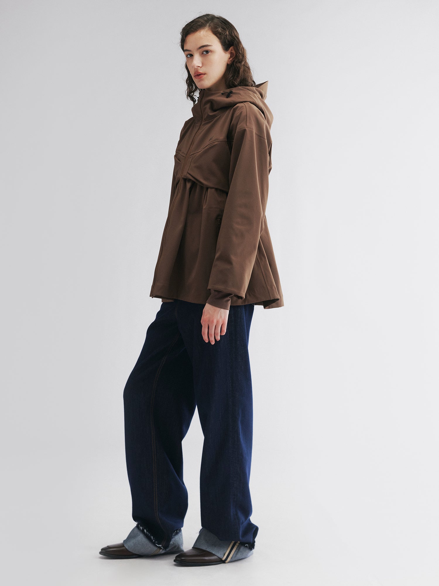 Classic outdoor functional jacket with bow detail