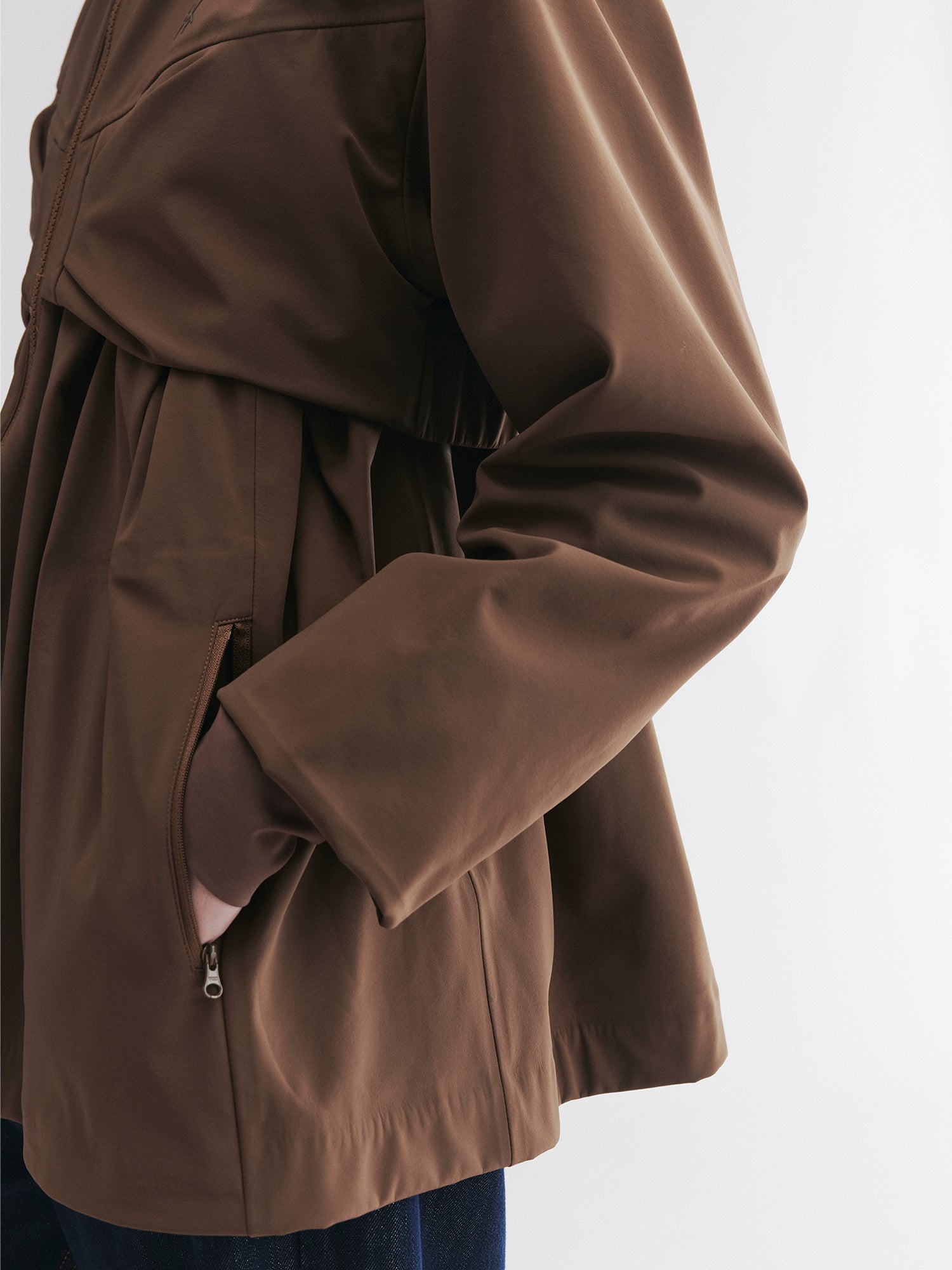 Classic outdoor functional jacket with bow detail