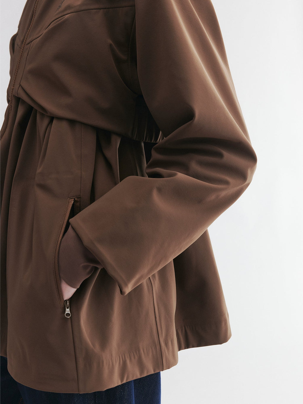 Classic outdoor functional jacket with bow detail