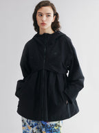 Classic outdoor functional jacket with bow detail