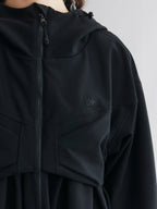 Classic outdoor functional jacket with bow detail