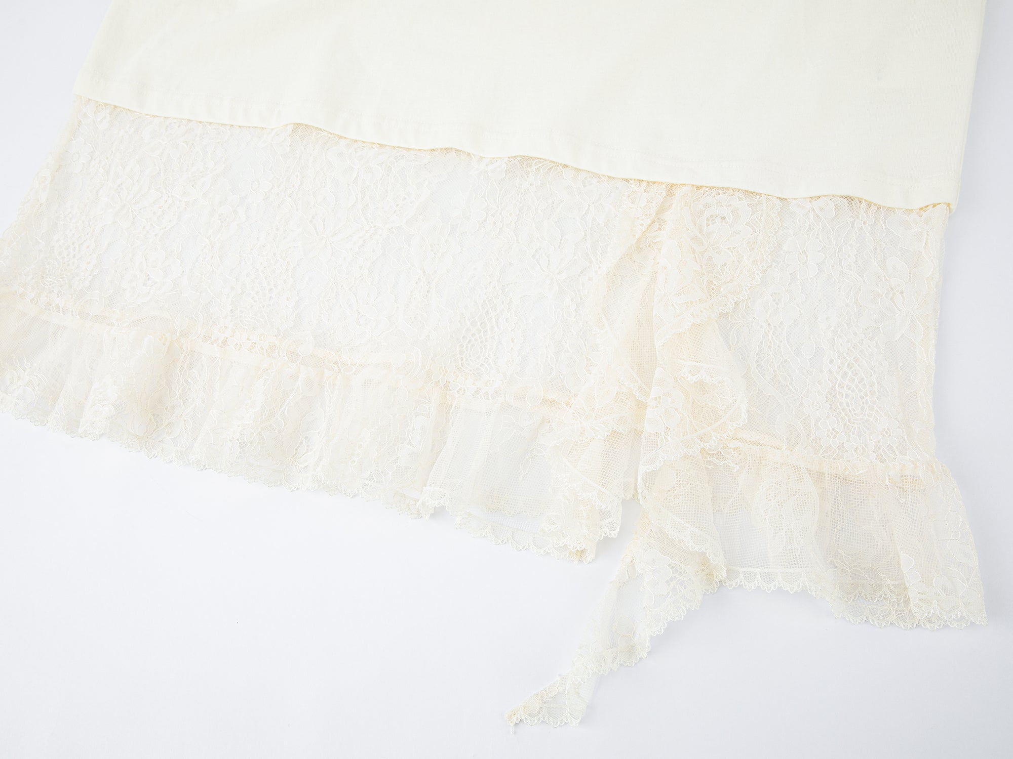 Layered tee dress with love and angel print