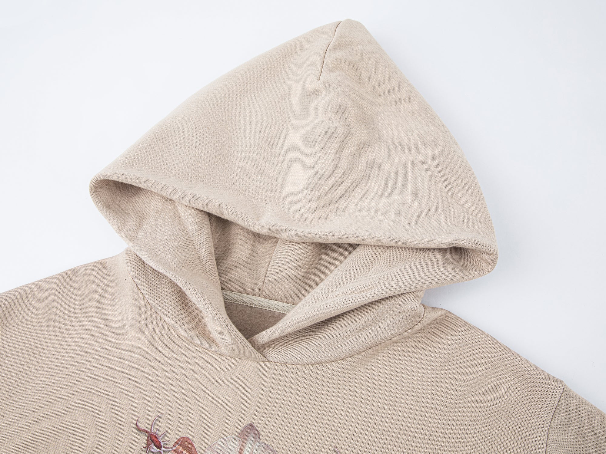 Shell floral print hoodie