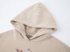Shell floral print hoodie