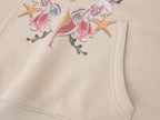 Shell floral print hoodie