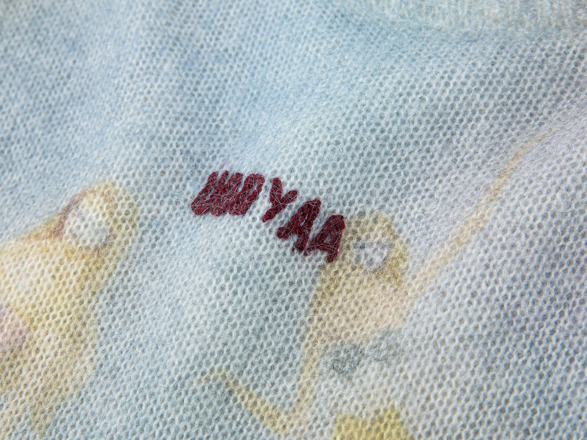 Mermaid print pullover sweater