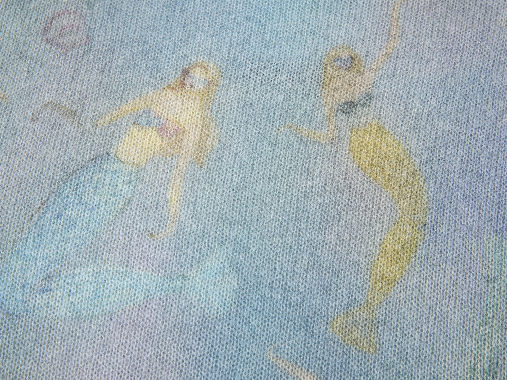 Mermaid print pullover sweater