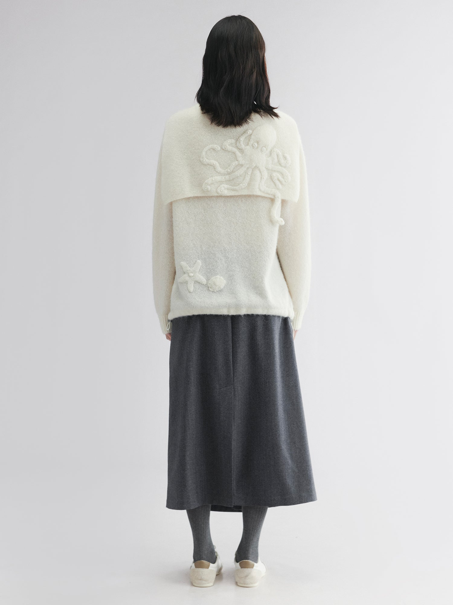 Octopus sailor knit pullover