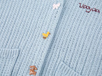 Vintage knit cardigan with novelty buttons