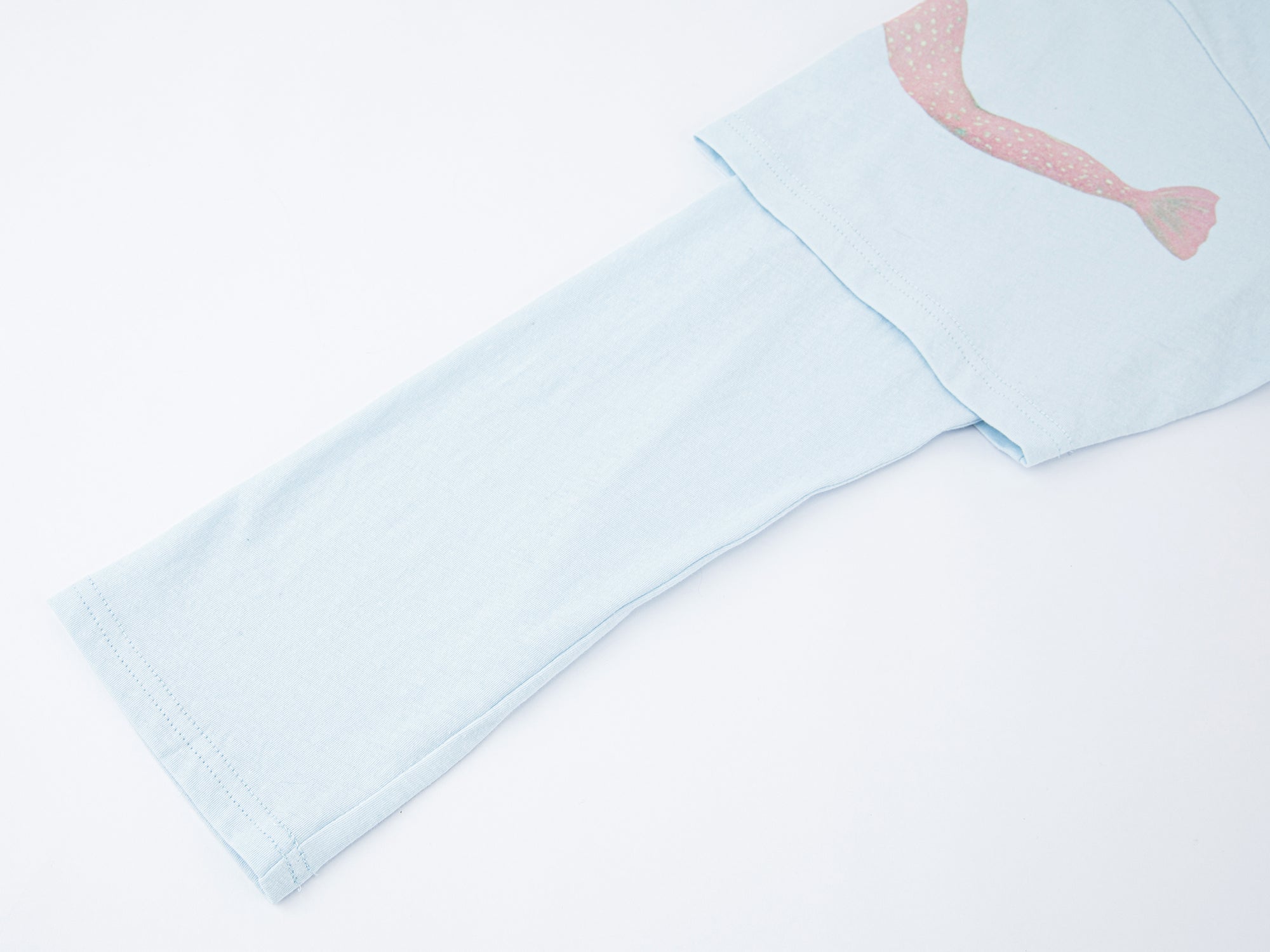 Mermaid print layered t-shirt