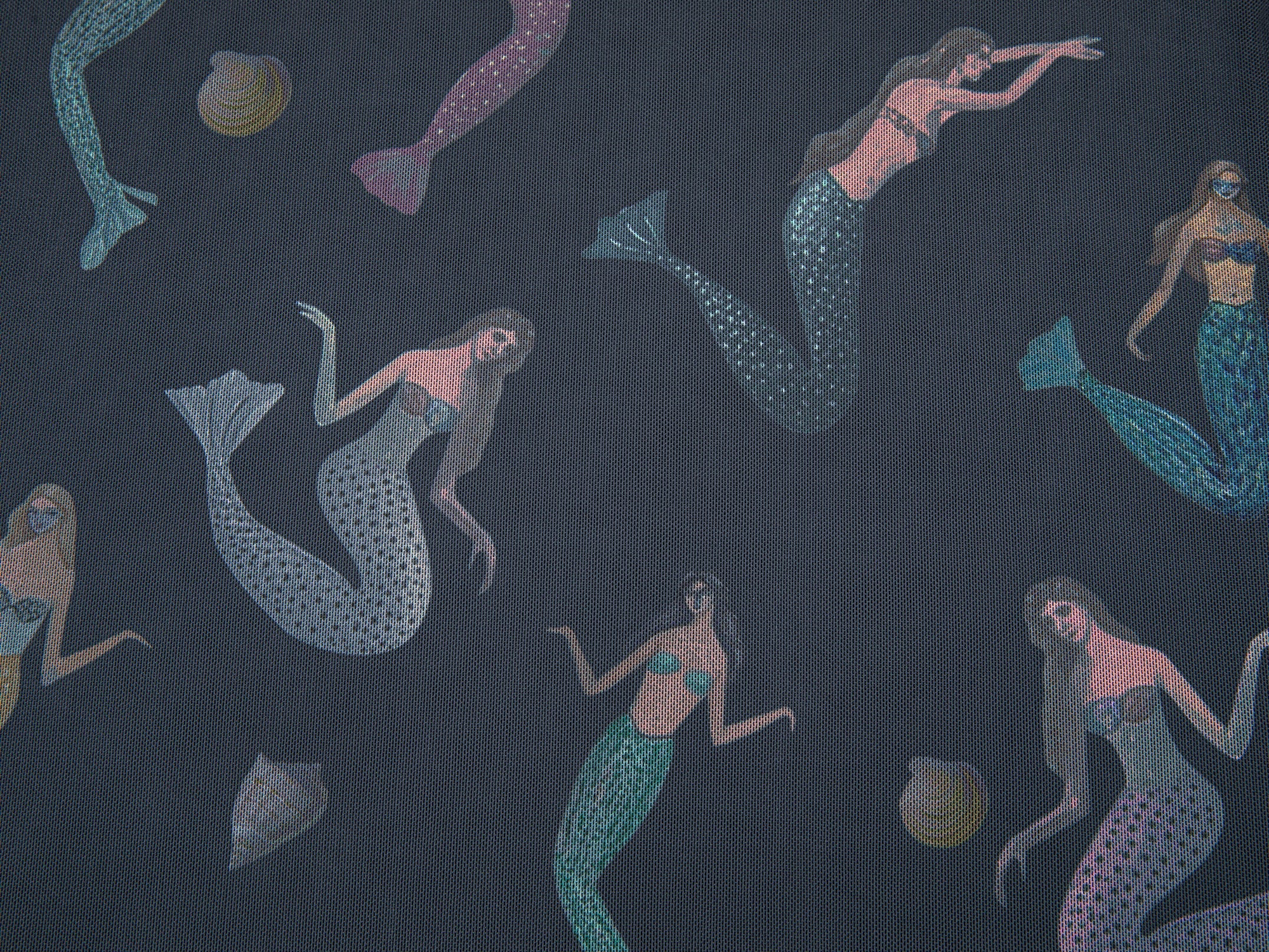 Mermaid mesh print t-shirt