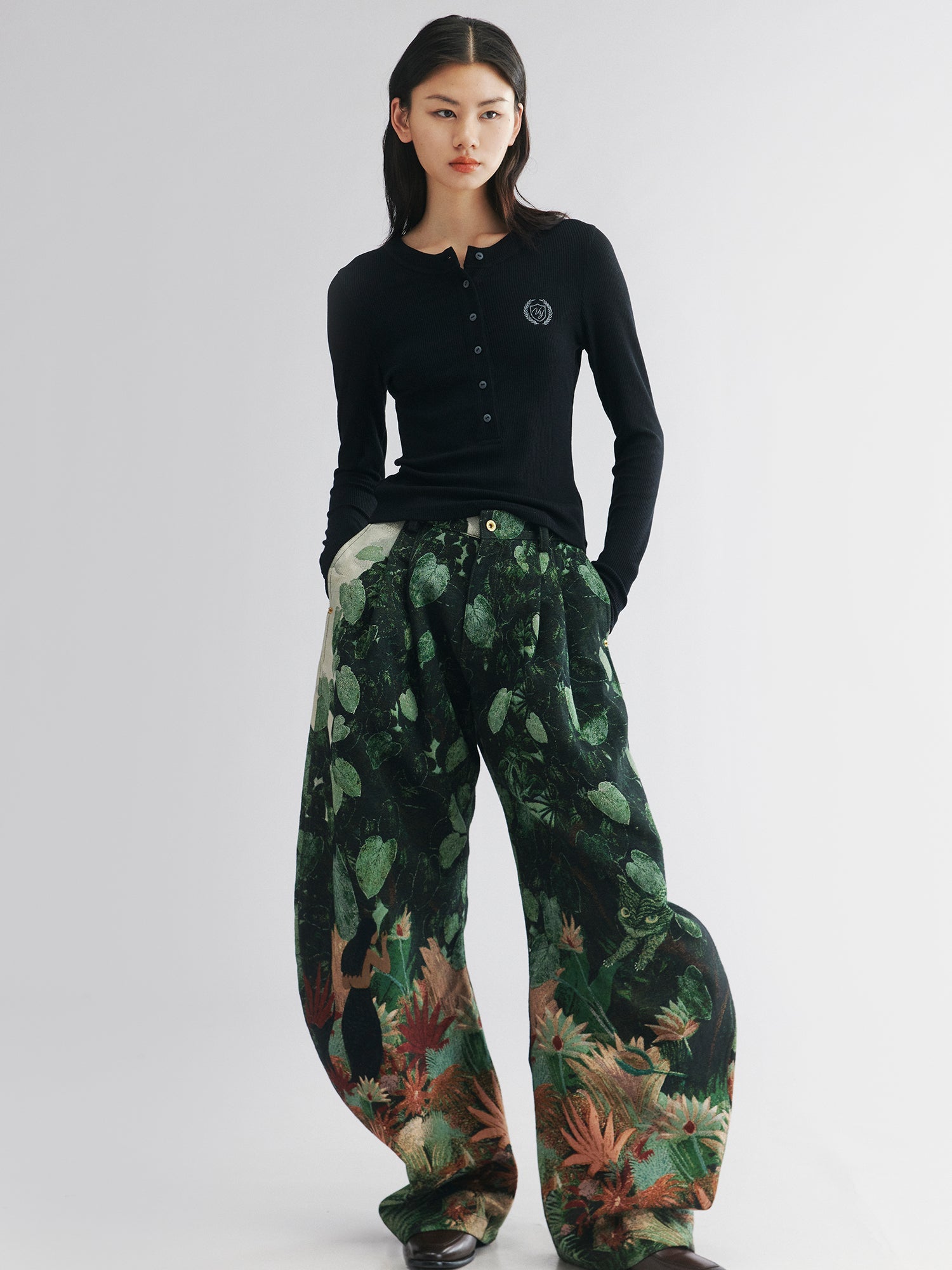 Tencel-Wool Henley T-Shirt