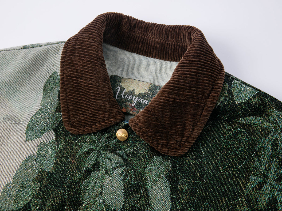 Jungle print hunting jacket