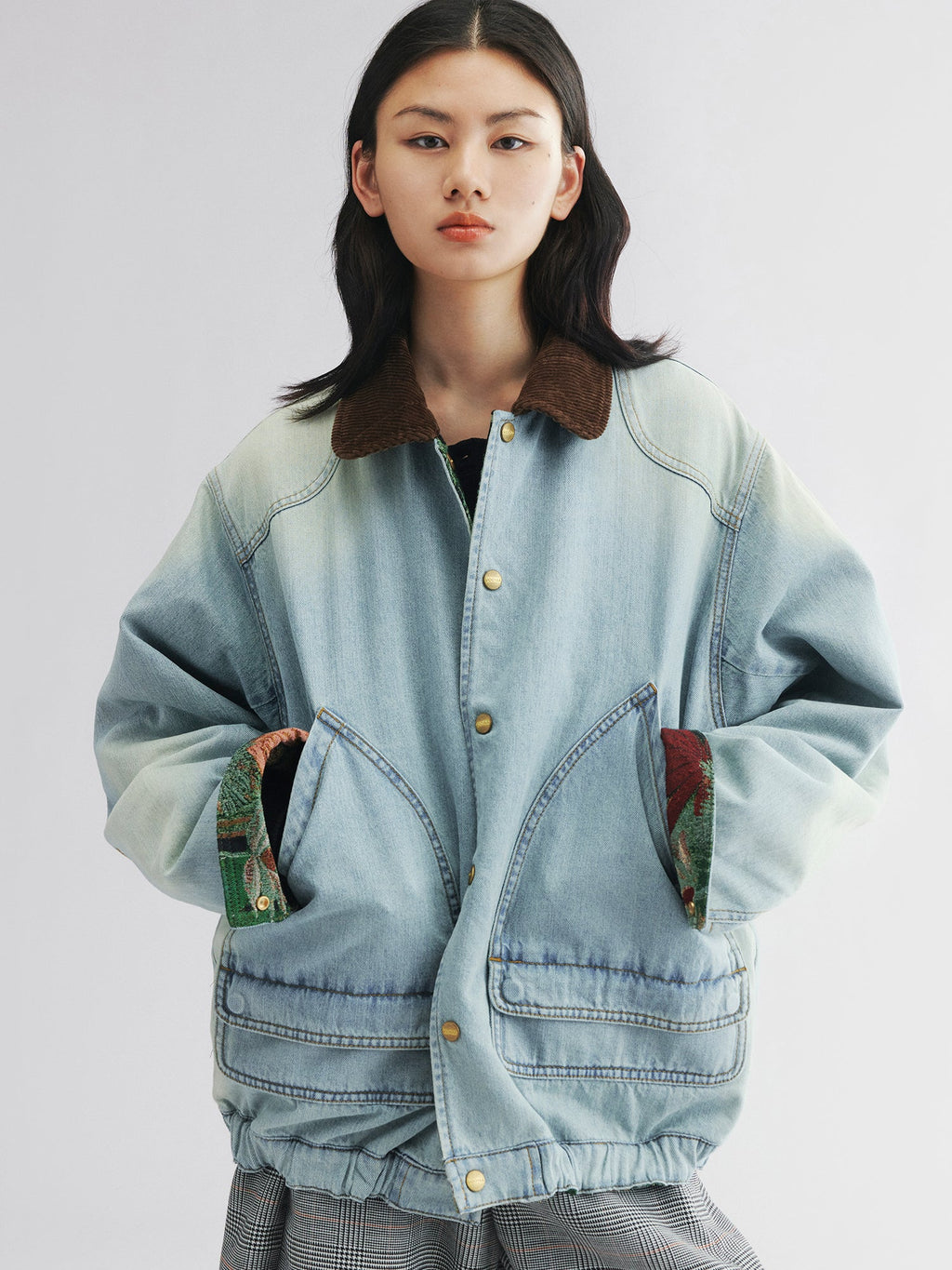 Jungle print hunting jacket