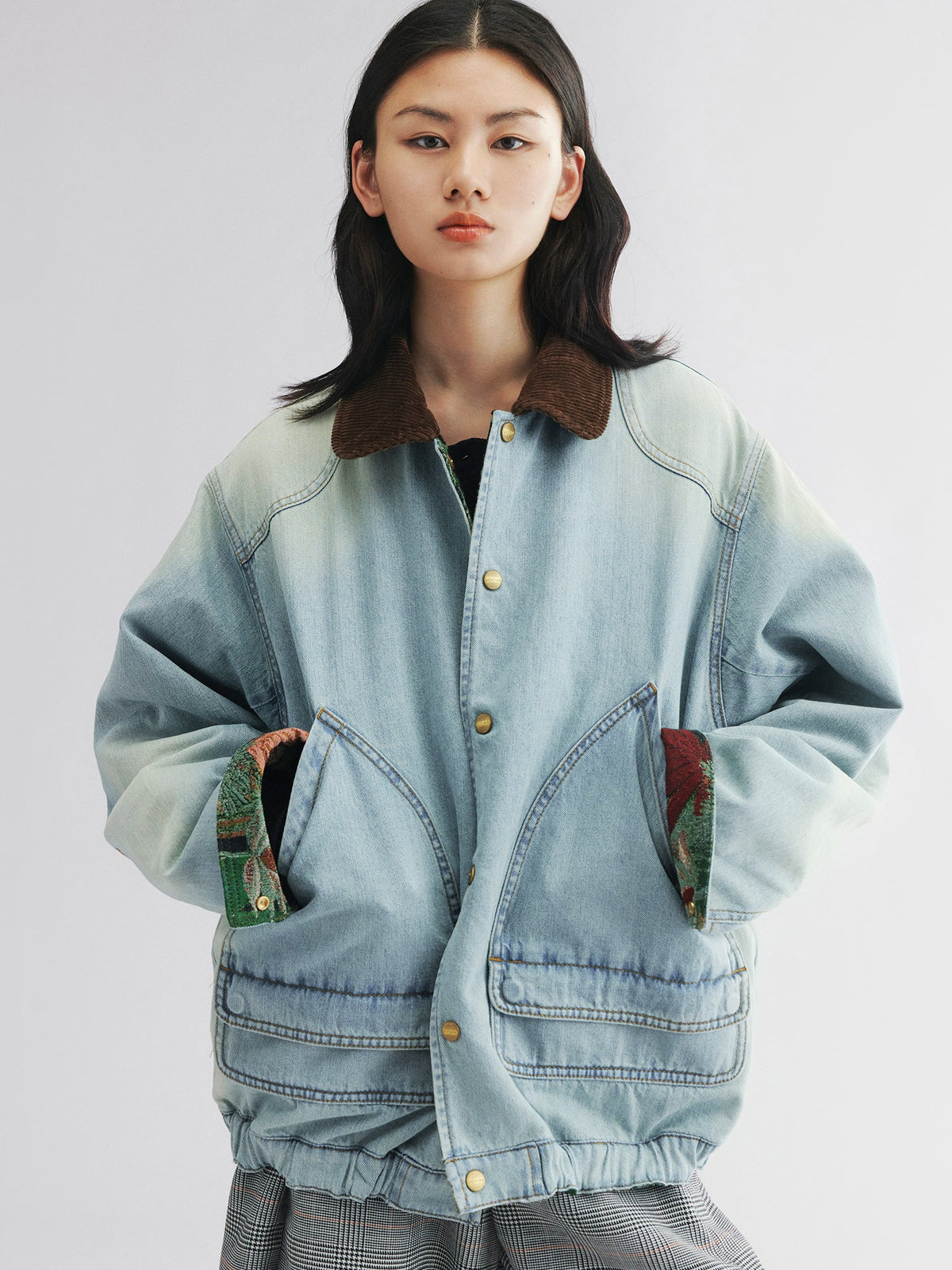 Jungle print hunting jacket