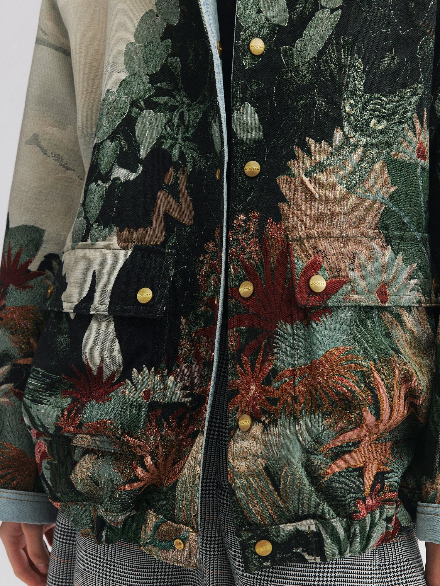 Jungle print hunting jacket